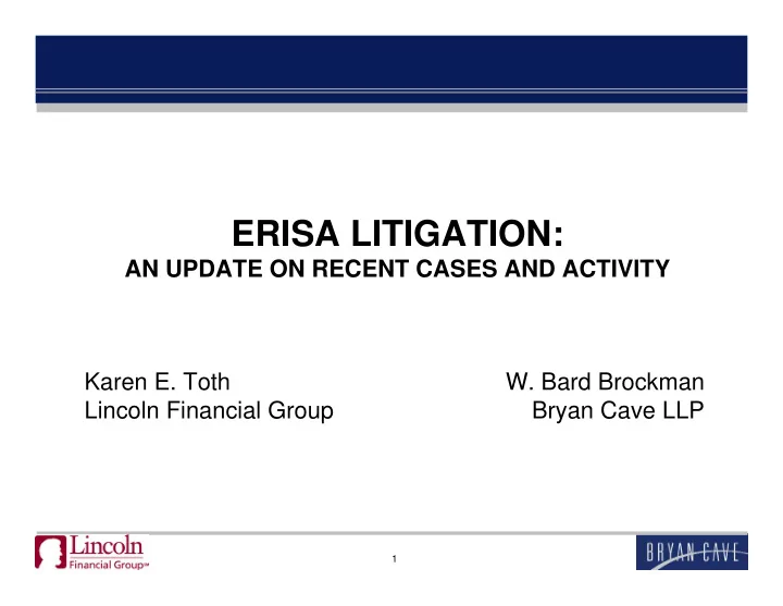 erisa litigation