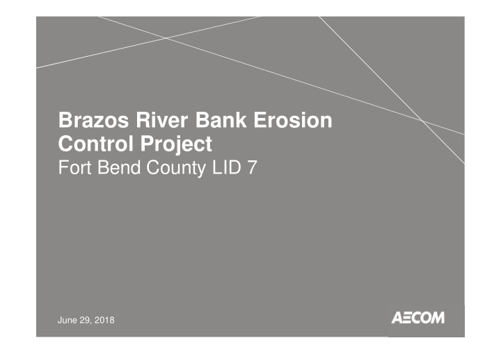 brazos river bank erosion control project