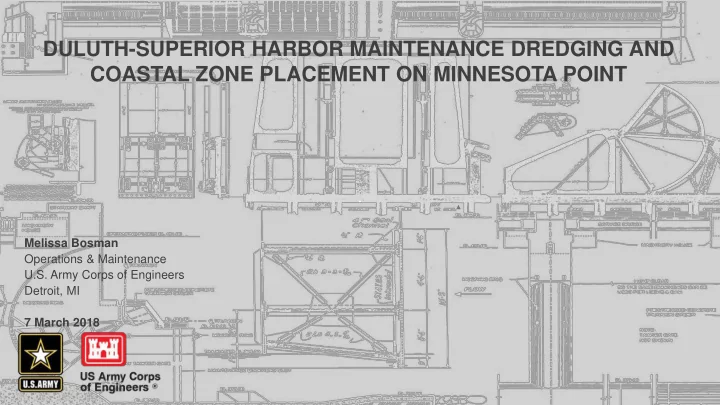 duluth superior harbor maintenance dredging and coastal