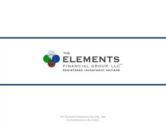 For Financial Professional Use Only.  Not  For Distribution to the Public.  For Financial