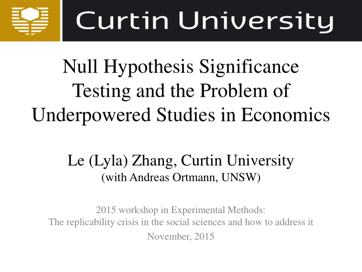 null hypothesis significance
