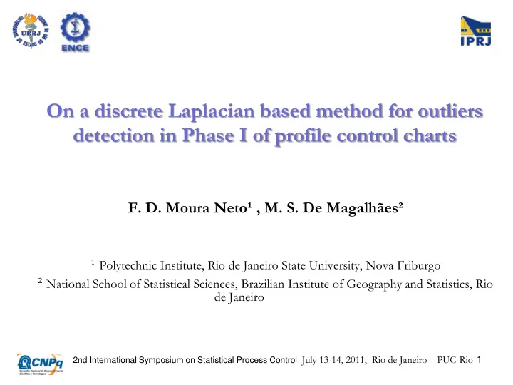 on a discrete laplacian based method for outliers