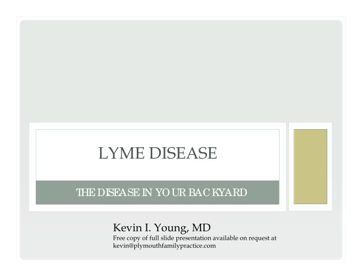 lyme disease