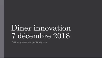 7 dcembre 2018  Petits signaux par petits signaux  Rglementation  Pre-certification FDA  Il