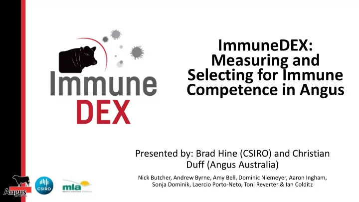 selecting for immune
