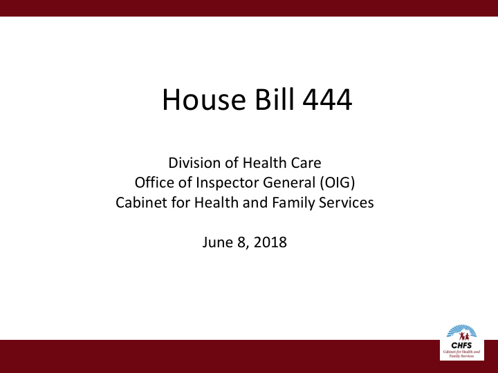 house bill 444