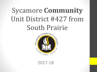 South Prairie  2017-18  Sycamore Community School  District Belief Statements  Regarding learning