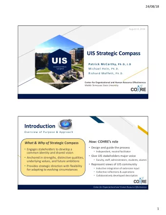 UIS  FR Patrick McCarthy, Ph . D, J. D  FABRIKAM RESIDENCES  University of Illinois Michael Hein, P