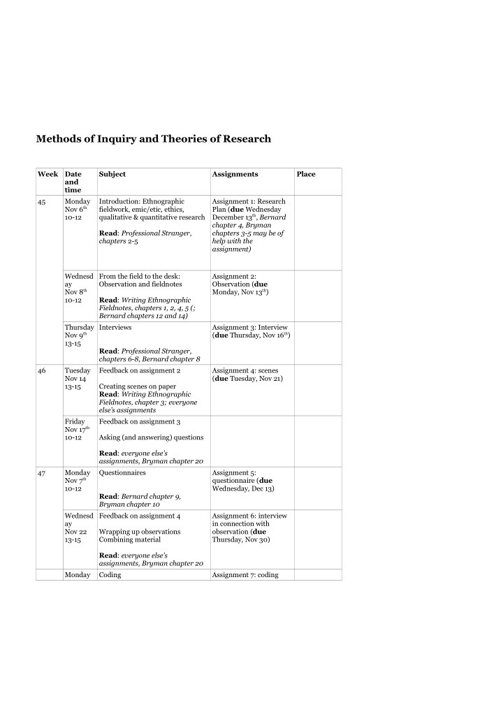 methods of inquiry and theories of research