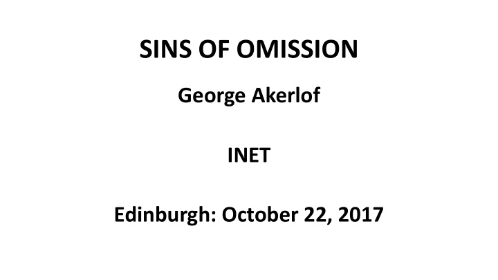 sins of omission
