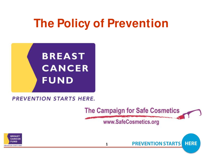 the policy of prevention