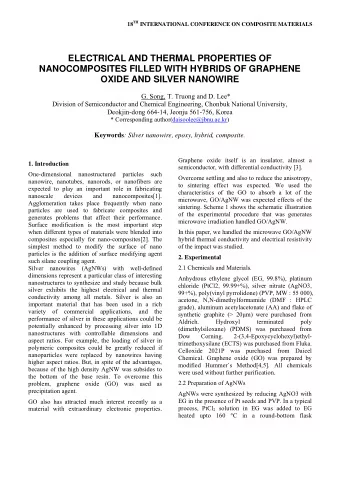 ELECTRICAL AND THERMAL PROPERTIES OF  NANOCOMPOSITES FILLED WITH HYBRIDS OF GRAPHENE  OXIDE AND