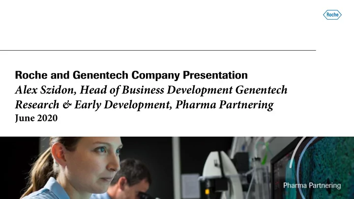 research amp early development pharma partnering