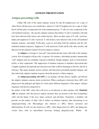 Antigen-presenting Cells  Unlike NK cells of the innate immune system, B cells (B lymphocytes) are