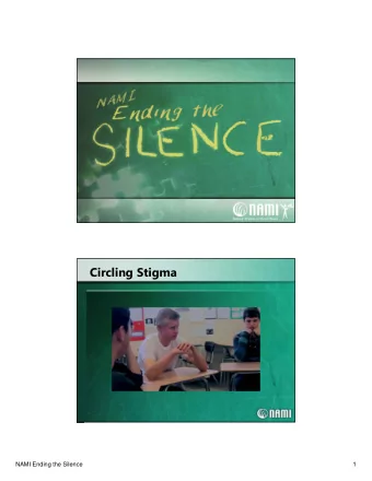 NAMI Ending the Silence  1