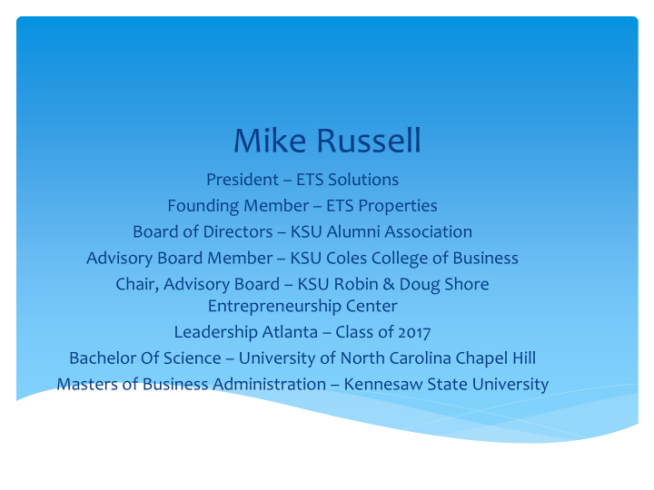 mike russell