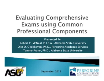 Presente  Presented By:  d By:  Robert  bert C.  C. McNeal, D.I  al, D.I.B.A., A  ., Alabama St