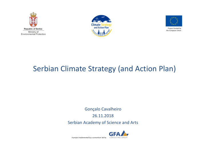 serbian climate strategy and action plan