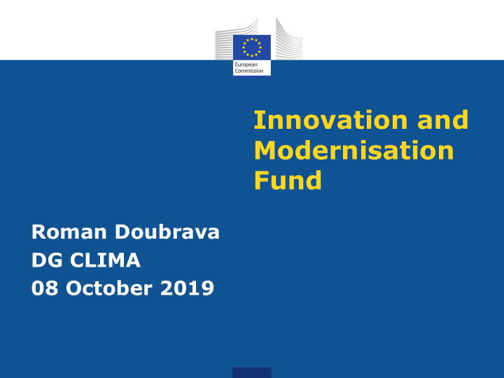 innovation and modernisation fund