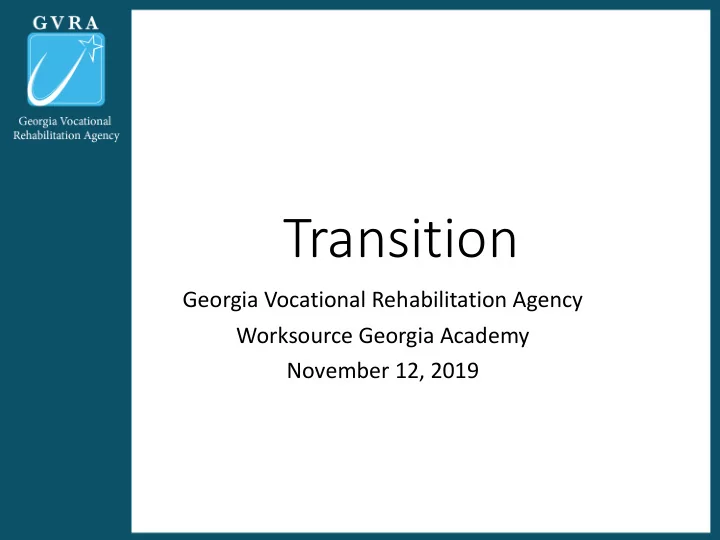 transition