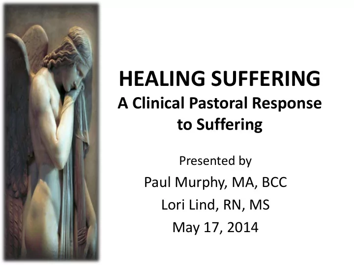 healing suffering