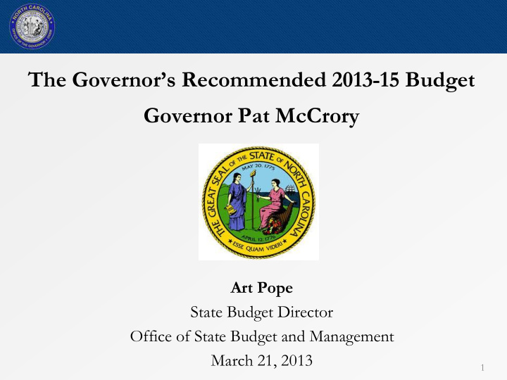 governor pat mccrory