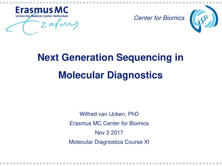 next generation sequencing in molecular diagnostics