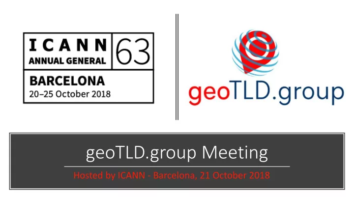 geotld group meeting