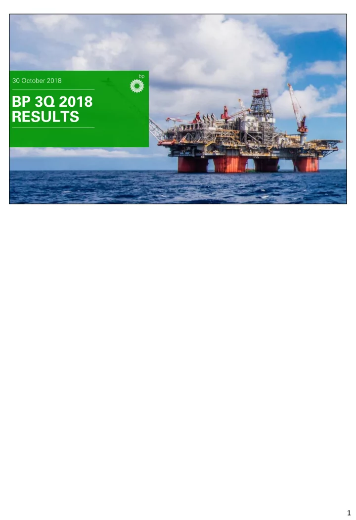 bp 3q 2018 results