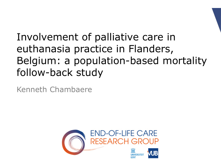 belgium a population based mortality