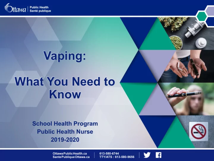 vaping what you need to know