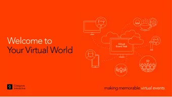 Welcome to  Virtual  Your Virtual World  Event Hub  Glasgows  making memorable virtual events