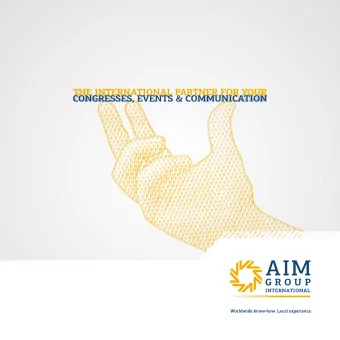 International presence  WE MANAGE MEETINGS ANYWHERE IN THE WORLD  Since its foundation, over 50