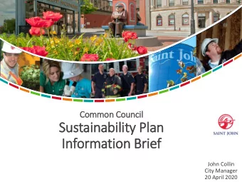 In  Information Brief  John Collin  City Manager  20 April 2020  Work Undertaken  Trade and