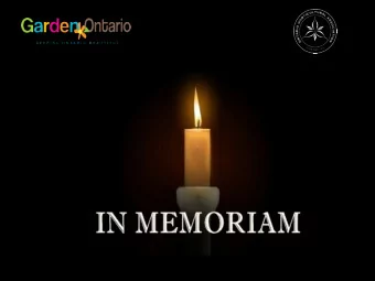 OHA Passing of a Past President  In Memoriam Tree Dedications  Occurred On:  Saturday, June 29,