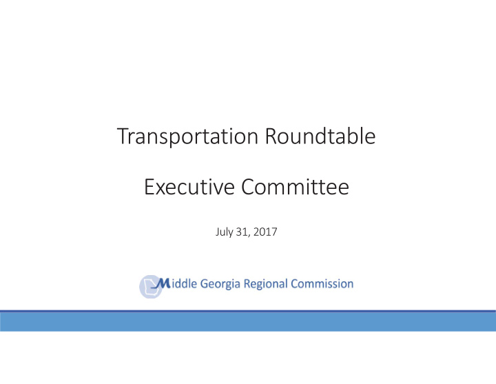 transportation roundtable executive committee
