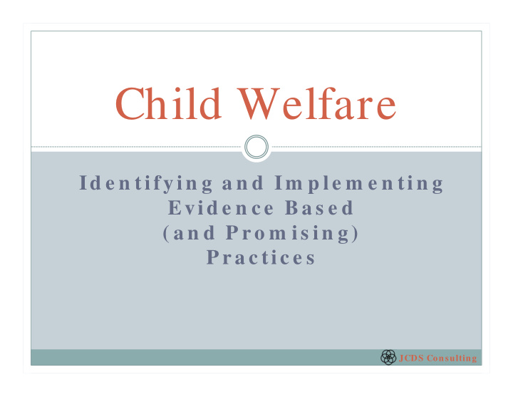 child welfare