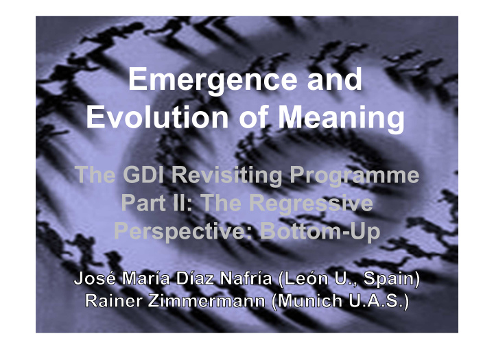 emergence and evolution of meaning