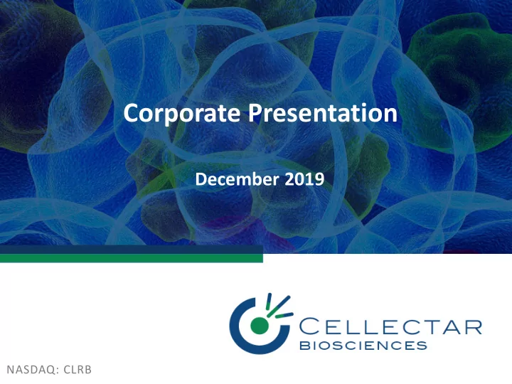 corporate presentation