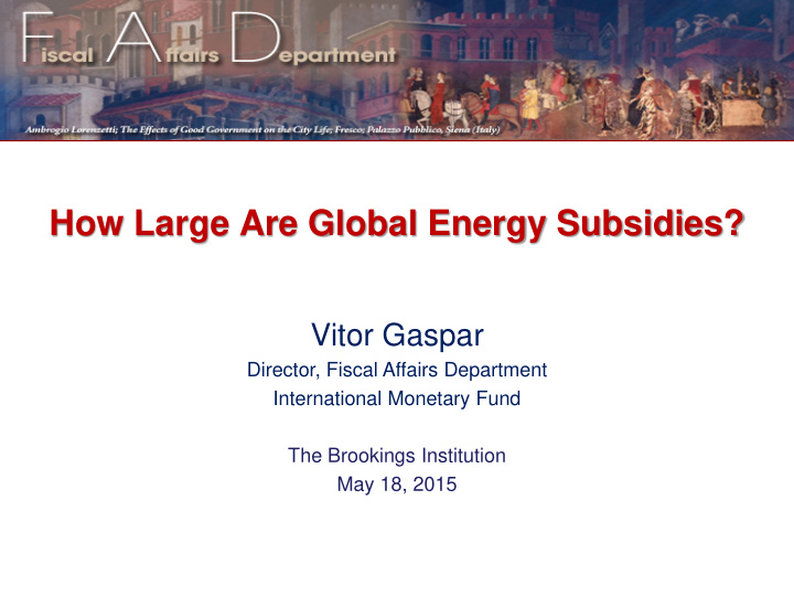 how large are global energy subsidies