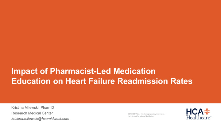 impact of pharmacist led medication education on heart