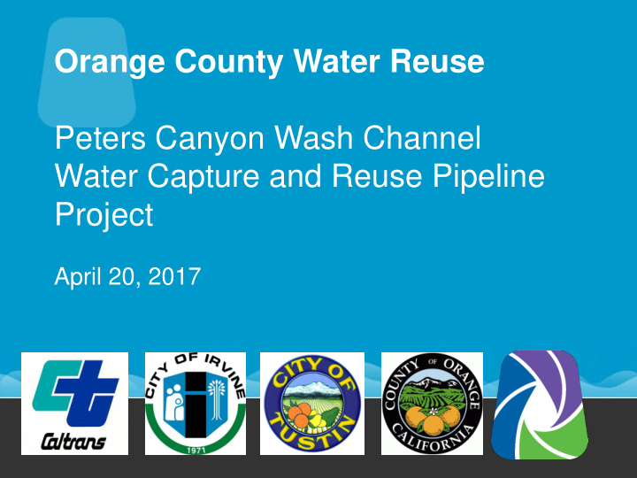 orange county water reuse peters canyon wash channel