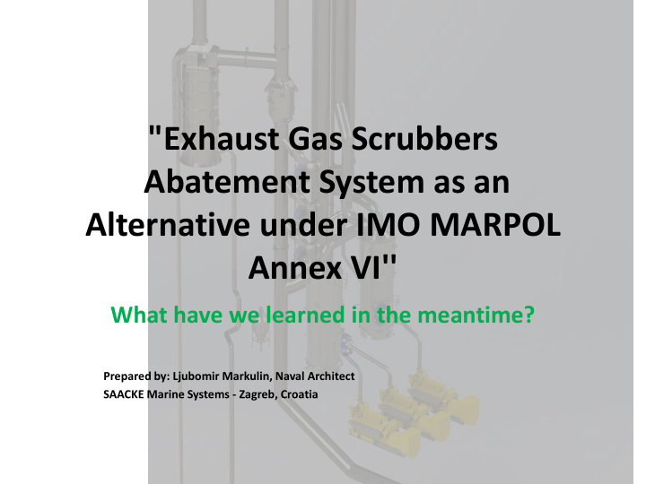 abatement system as an