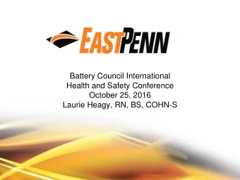 Health and Safety Conference  October 25, 2016  Laurie Heagy, RN, BS, COHN-S  2  Lead in Blood