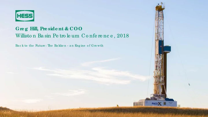 willisto n ba sin pe tro le um co nfe re nc e 2018
