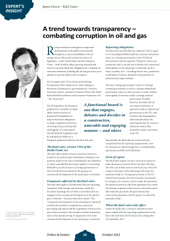 R  Reporting obligations  ecent months have brought two important  developments in the global trend