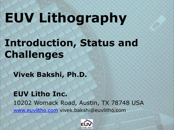euv lithography