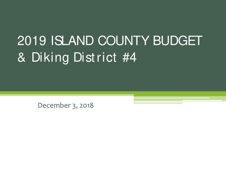 2019 island county budget amp diking district 4