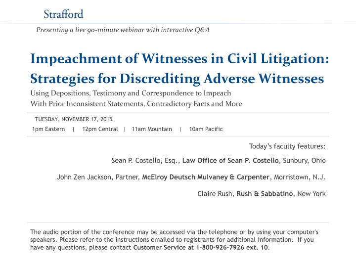 impeachment of witnesses in civil litigation strategies