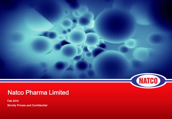 natco co ph pharma limited ted